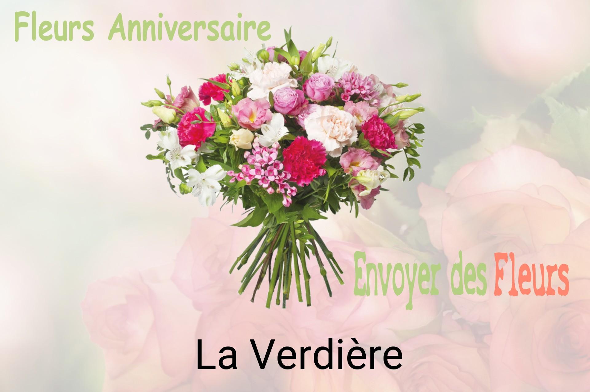 Bouquet de fleurs d’anniversaire livré à La Verdière